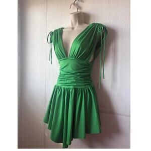 Liquid green dancing dress